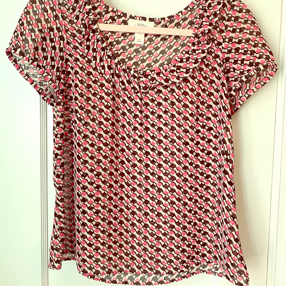 Ann Taylor LOFT cap sleeved blouse